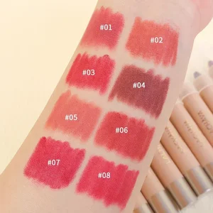 Nackt brauner Lipliner Dwaterproof sexy Wasser rotes Wasser rot Walk Kontur Matiz Leichte Leichte Nonstachine Cup Lipliner Lippen Make -up Kosmetik Kosmetik 10 Hauptverkauf Brown Lippenstifte - №4