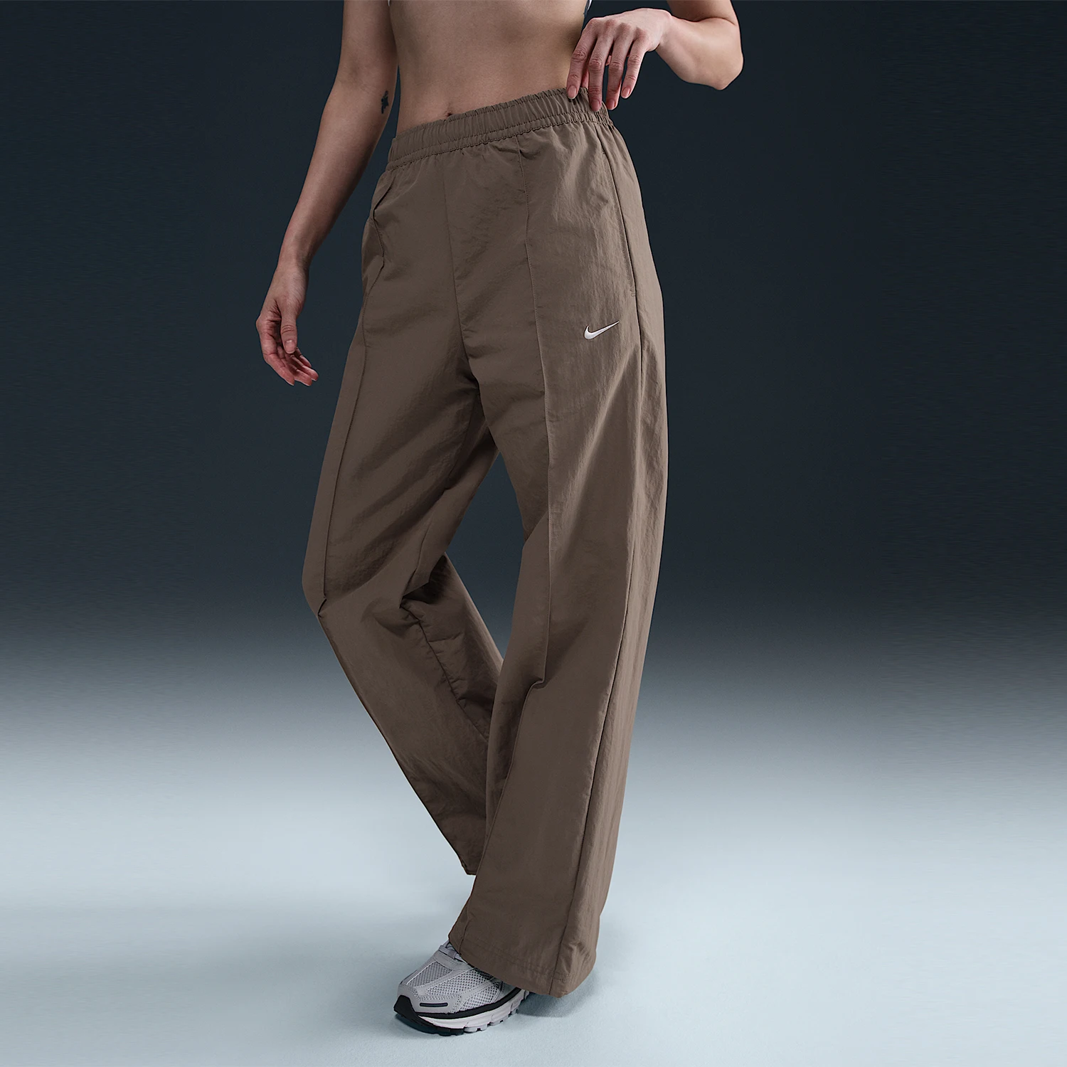 Nike genuine Sportswear women's woven mid waist street dance pants FQ3589-233