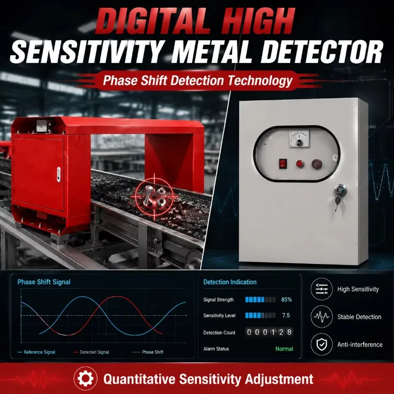 Industrial Metal Detector Machine Automatic Conveyor Metal Detection System for Food Chemical and Pharmaceutical Industry