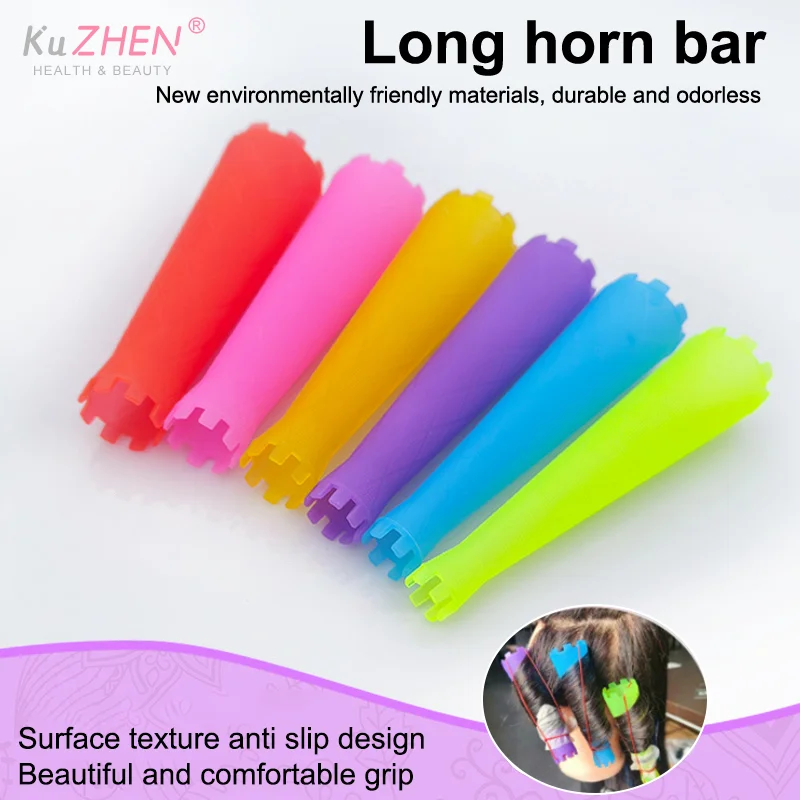 6Pcs Hair Perm Rods Cold Wave Rods Plastic Perming Rods Hair Curling Rollers DIY Curlers Heatless Hair Curler Hair Styling Kit