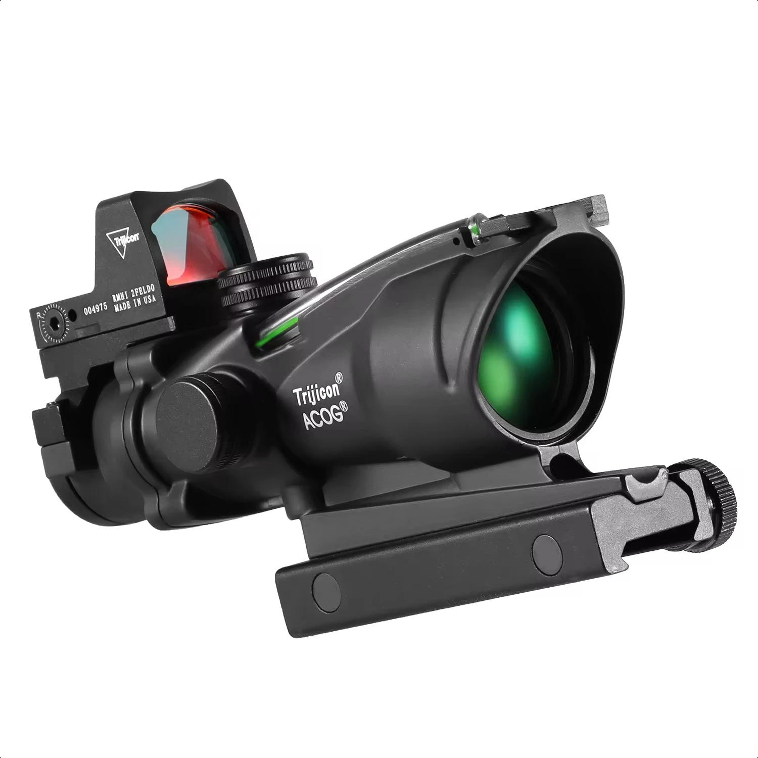 New Adjustable 4x32 Red Dot 1x 4x Scope RMR Red Dot Tactical Scope 20mm Rail Scope  Glock Hunting