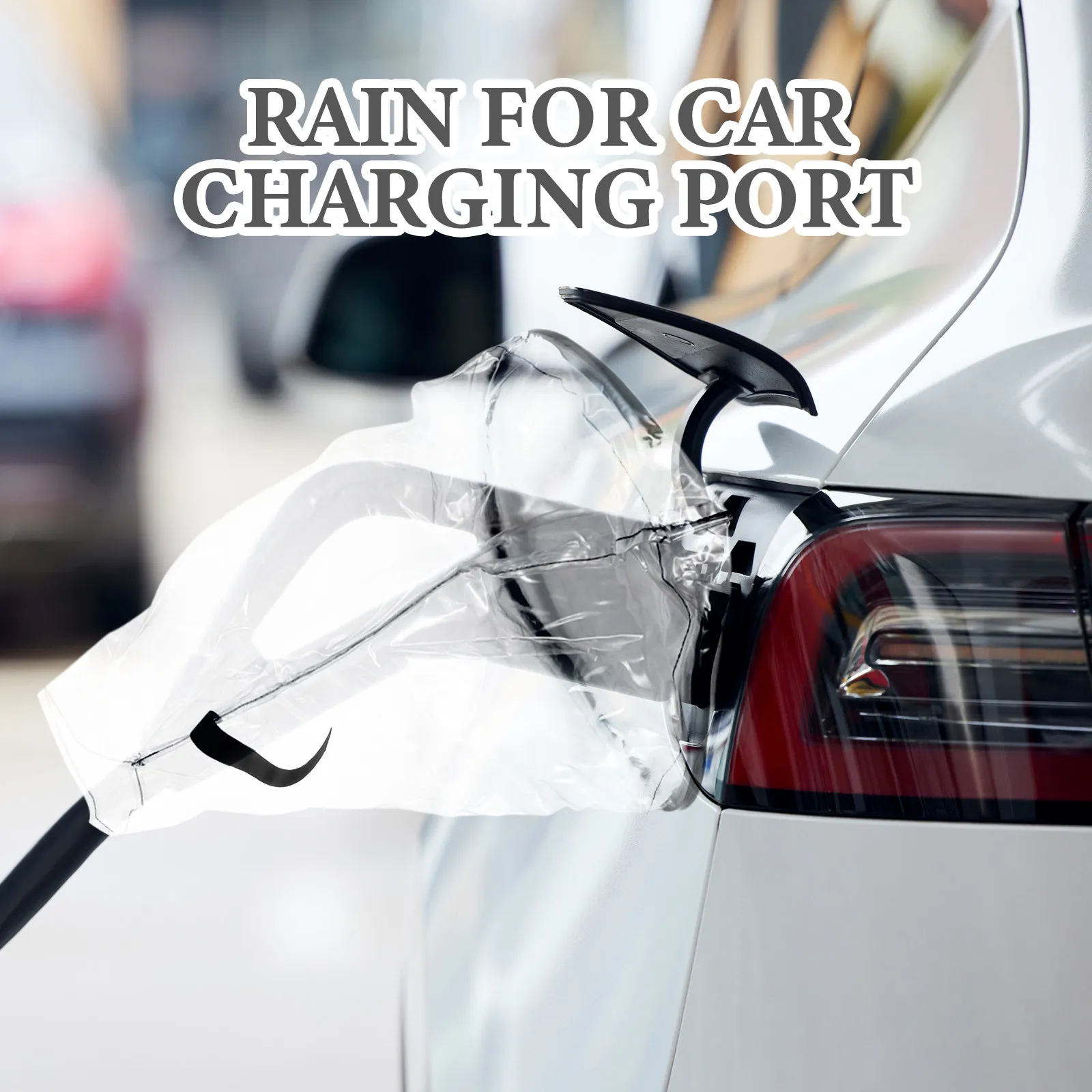 

Ev Charger Rain Cover Waterproof PVC Protection Cover for Outdoor Indoor Charging Port Snow Ice Rain Protection Portable