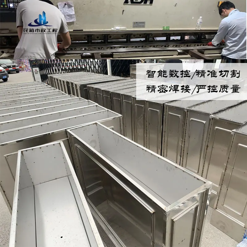 Stainless steel flower box sets, outdoor hotel flower beds, commercial plazas, tree ponds, sales office flower pots, indoor flow