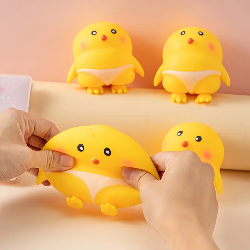 Jouets de Simulation de poulet Squishy Fidget, balles anti-Stress, décompression sensorielle, jouet à presser pour adultes et enfants, cadeaux de vacances