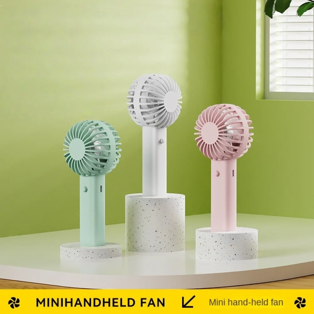 Protable Mini Portable FansHandheld USB Rechargeable Quiet Handheld Fan Lightweight Adjustable Cute Small Fan For Office Outdoor