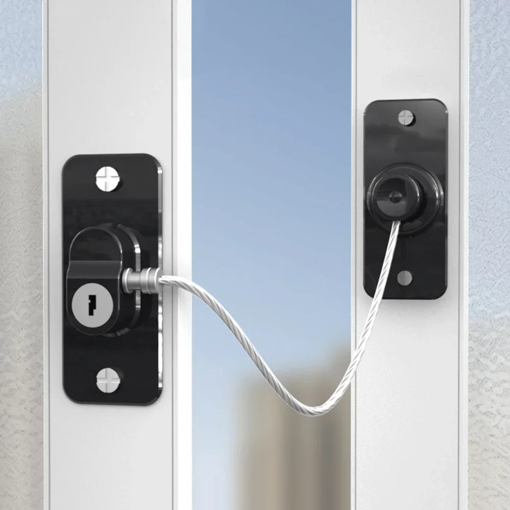 Children Safety Windows Lock Multi-Functional Anti-Fall Limit Rotatable Cabinet Refrigerator Locks Home Baby Security Protection