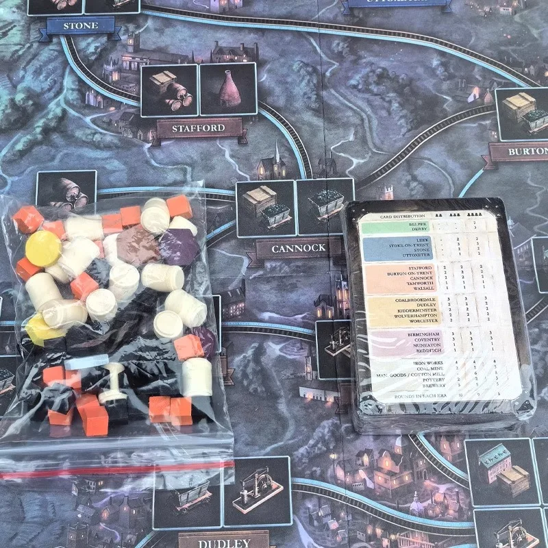 브라스 버밍엄 카드 트레이드 빌드 세틀 보드 게임 카드 BGG 풀 영어 가족 파티 게임 인터랙티브 전략 어린이 장난감