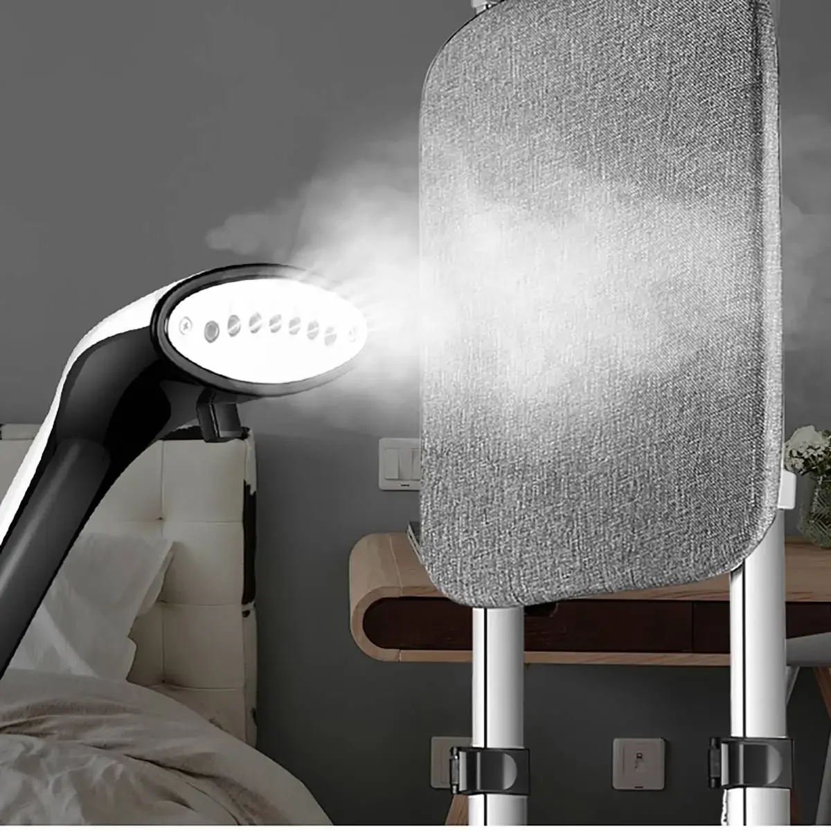 1800 واط آلة تنظيف الملابس بالبخار المنزلية المحمولة مكوّاة 10 والعتاد قابل للتعديل العمودي شقة البخار الحديد الملابس باخرة