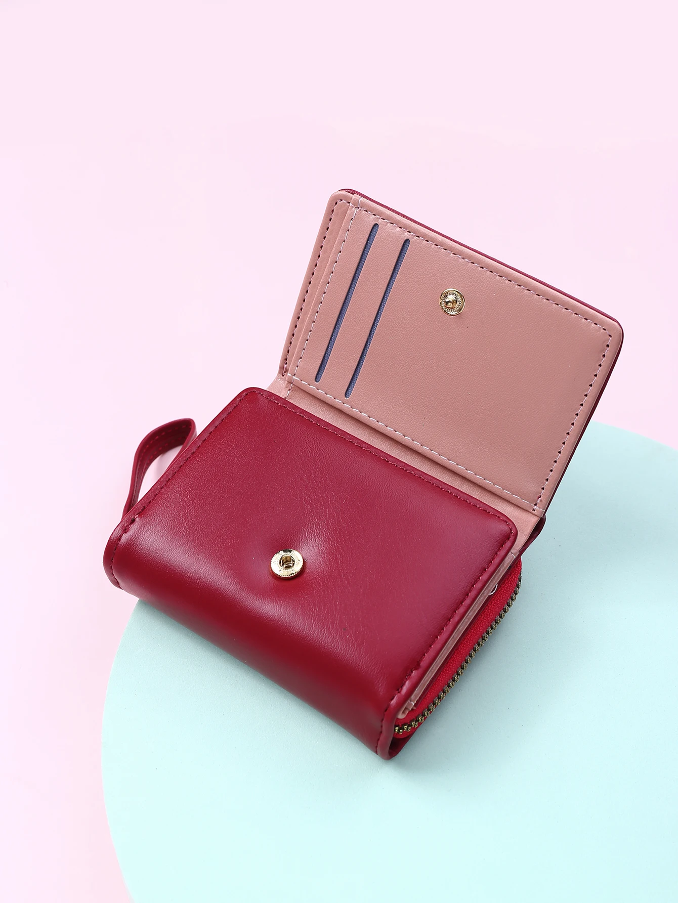 Luxus Marke frauen Kleine Brieftasche Weibliche Karte Halter Kurze Brieftaschen mit Geldbörse für Frau Damen PU Leder Haspe Mini kupplung – Detail 18