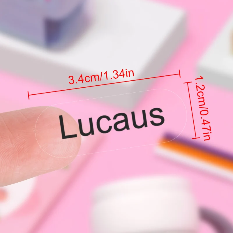 ‌Custom Personalized Name Tags for Kids School - Waterproof Stickers, Sports Bottles & Lunch Box Labels, DIY Crafts Gift‌