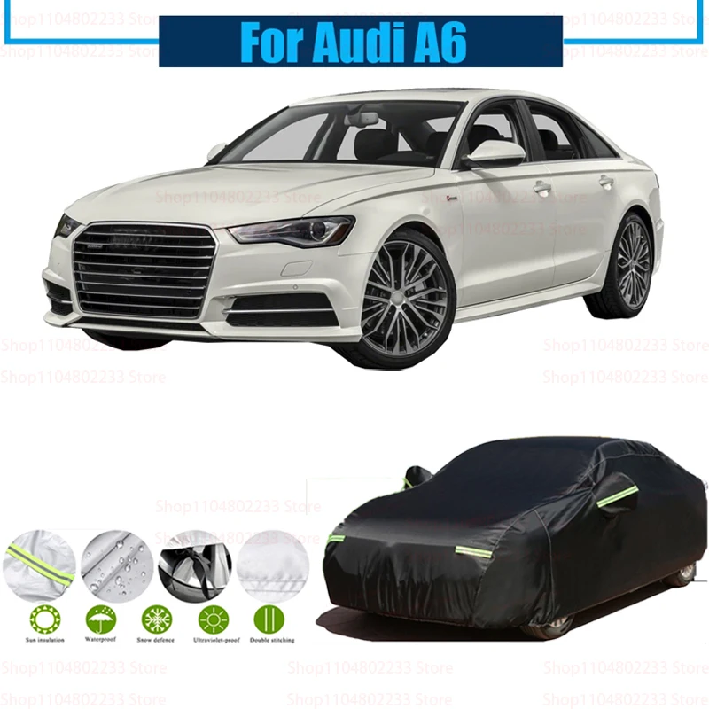 

Автомобильный чехол, уличный солнцезащитный козырек, солнцезащитный козырек от снега и дождя, устойчивый к ультрафиолетовому излучению для Audi A6