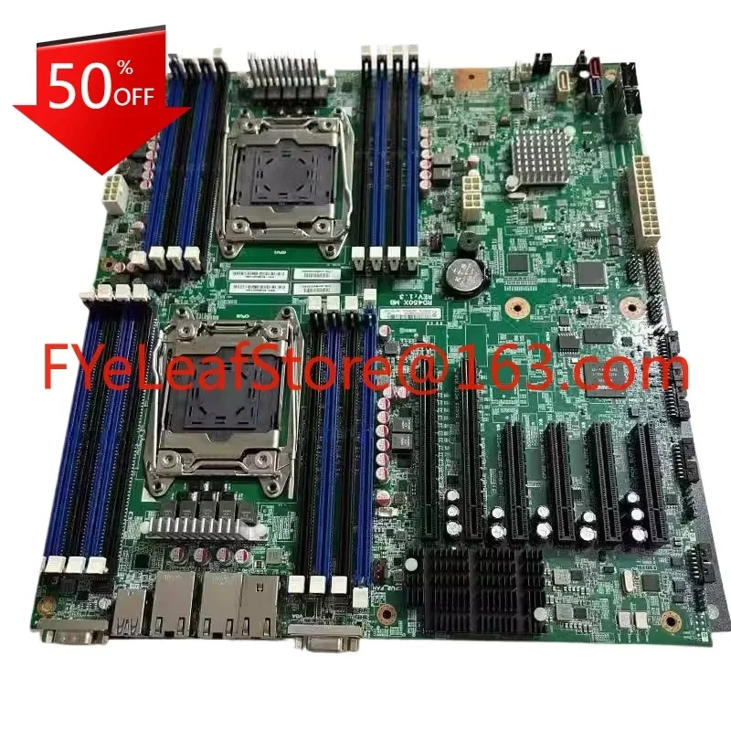 레노버 RD450X 마더보드, 듀얼 X99 서버 마더보드, C612 칩 E-ATX, 2680v4, 독립 디스플레이 지원