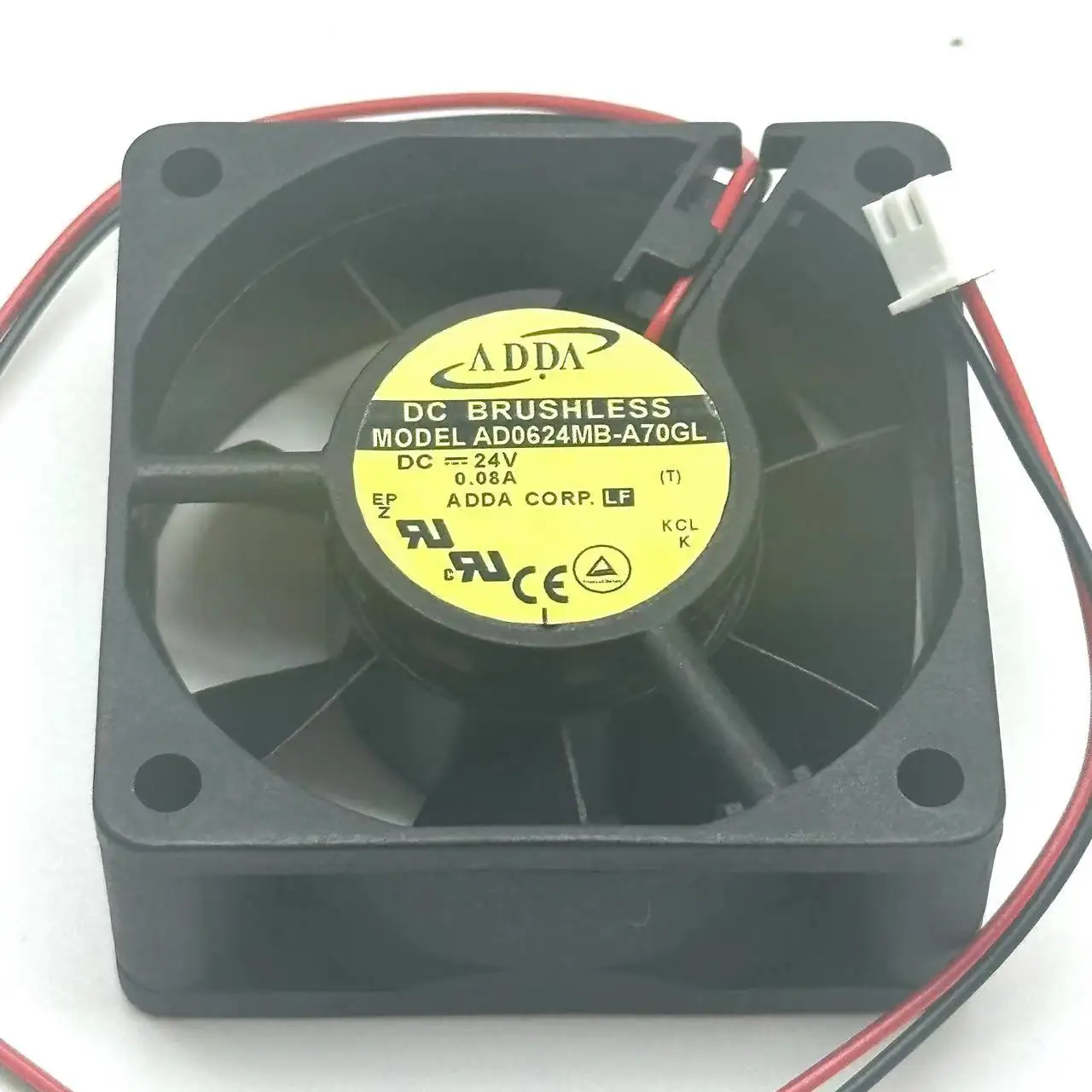 Ventola di raffreddamento del Server a 2 fili di cc 24V 0.08A 60x60x25mm di ADDA AD0624MB-A70GL