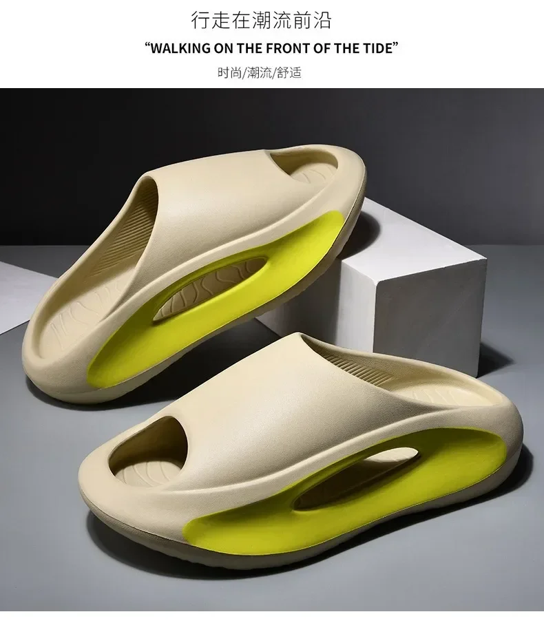 Hochwertige, trendige Outdoor-Pantoffeln mit EVA-Sohle, bemalt, weichsohlig, für Strand und Zuhause – Detail 12