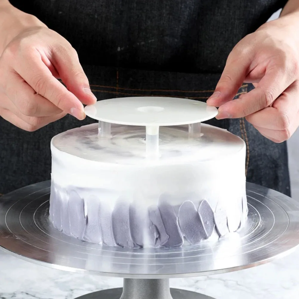 

8 Sets 8 Inch Cake Stand Gasket Dowels Separator Plates Kits Plastic Supports Food Grade Safe Wedding Cakesicle Rack