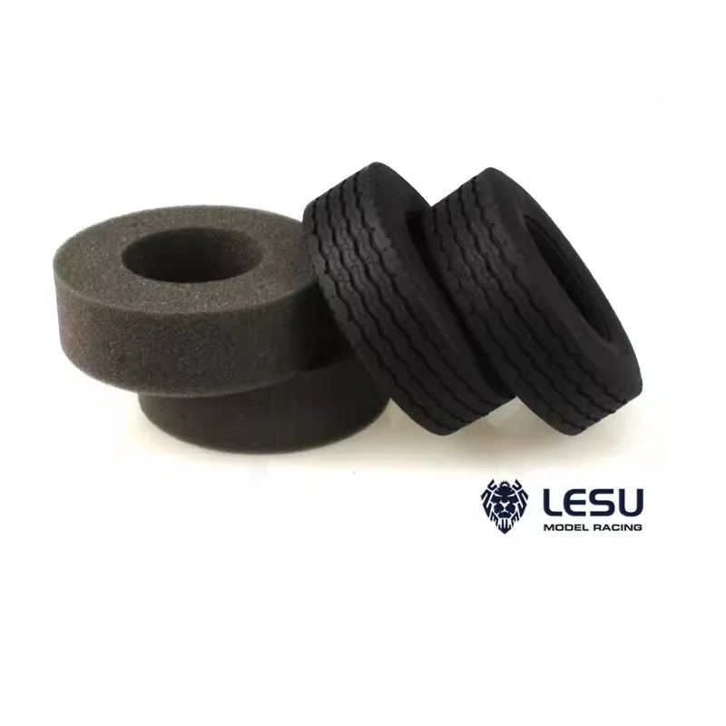 RC LESU 1/14 شاحنة تاميا الجرارات محاكاة مخطط إطار الطريق الجلود عالية الجودة المطاط الطين شاحنة الإطارات نموذج الملحقات