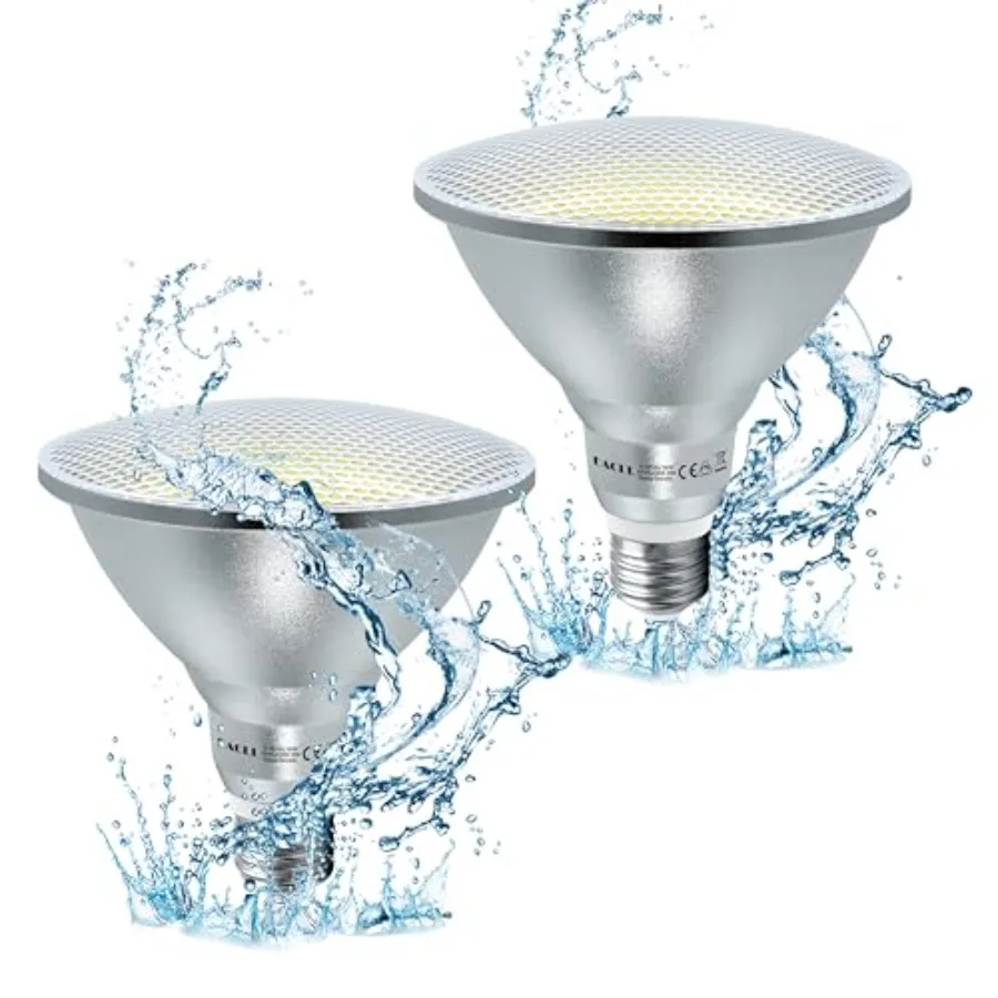 IP65 PAR38 LED Bulbs Dimmable, E26 Standard Base, 1800 lumens, 18W Equivalent 120W, 25, 000 Hours Lifetime Energy Efficient Lig