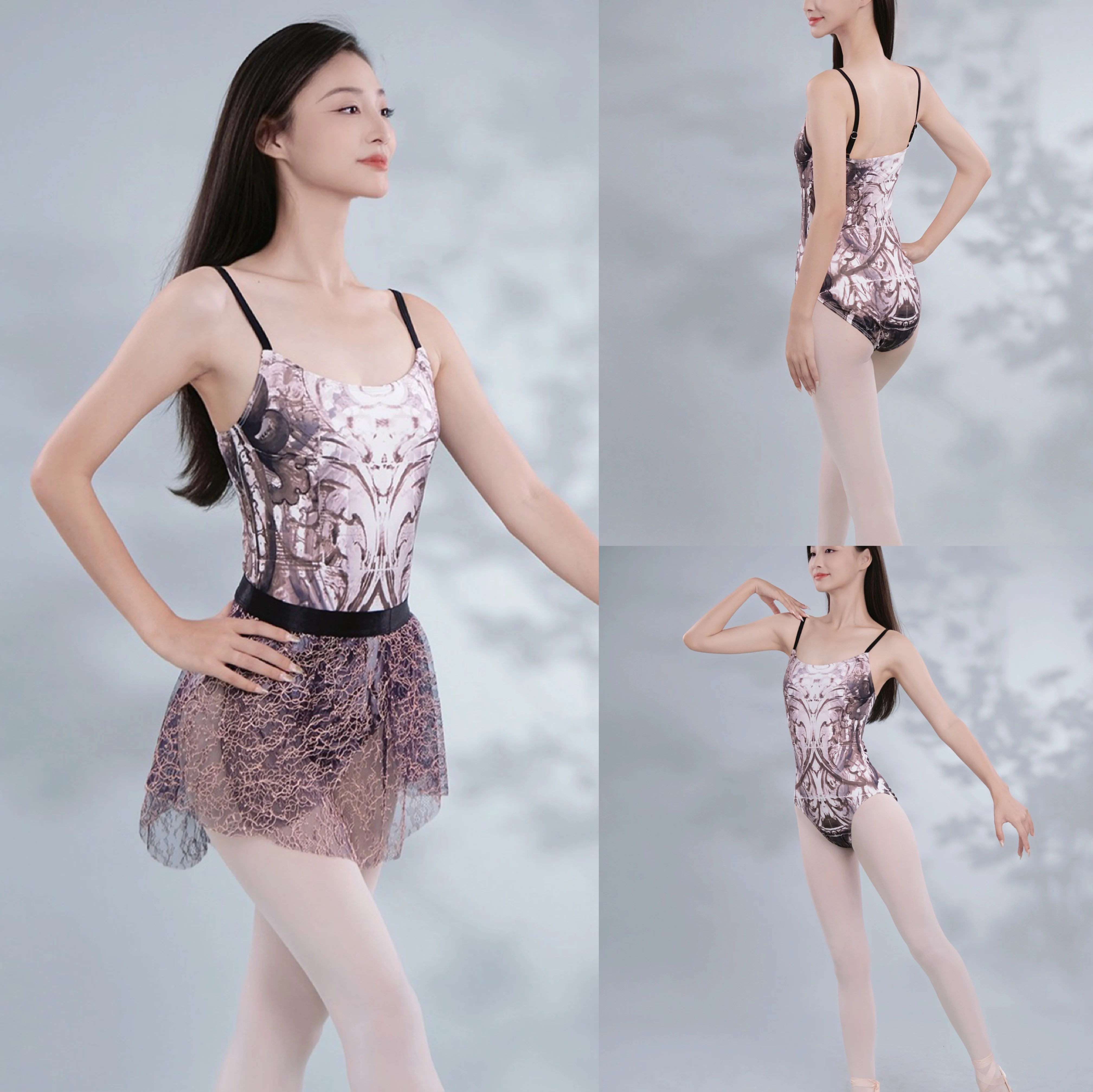 Leotardos de Ballet para mujer, chaleco elegante para práctica de baile, ropa de gimnasia, mono de baile, novedad de 2024