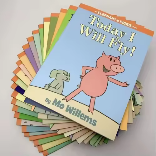 Random 10 Books Kawaii An Elephant and Piggies Book Interesting Story Children's Picture English Books Kids Learning Toys Libros - Image 3