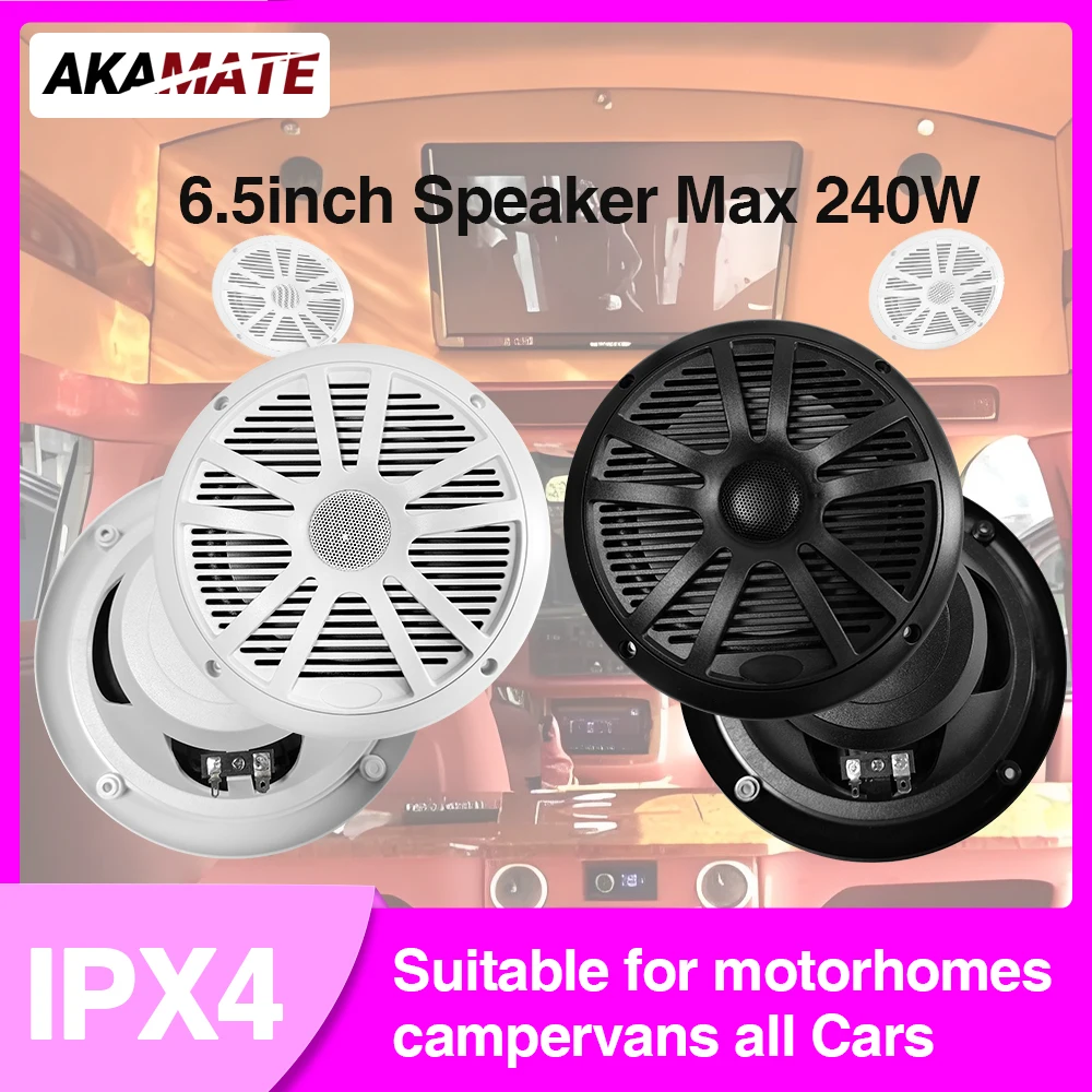 

For RV 6.5inch Horn Speaker Marine Sound System 75mm Magnet Flush Mount Widely for ATV UTV SPA RZR Marine 120W 240W