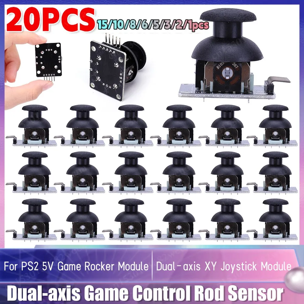 20-1PCS For Arduino Arduino Dual-axis XY Joystick Module for PS2 Joystick Control Lever Sensor KY-02 Game Controller Sensor 5V