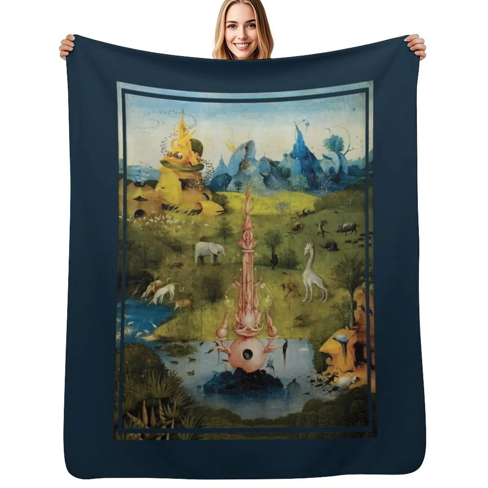 

The Garden of Earthly Delights 3 by Hieronymus Bosch Throw Blanket For Baby Flannels Luxury Throw Blankets For Sofas Blankets