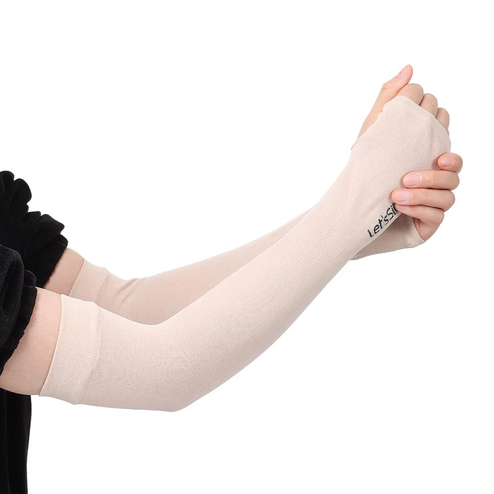 Breathable Sun Protection Sleeves Elastic Summer Cooling Cycling Sun Protection Arm Muffs Anti-UV Quick Drying Driving Sleeves