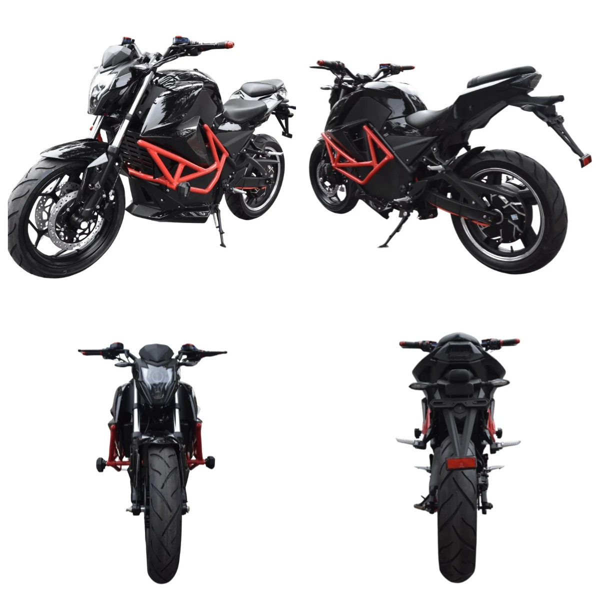 Krono Wild 72V 40A Lithium Battery High Quality Electric Motorcycle Sportbike Scooter 2000W Wheel Motor 3000W 5000W 7000W 10000W