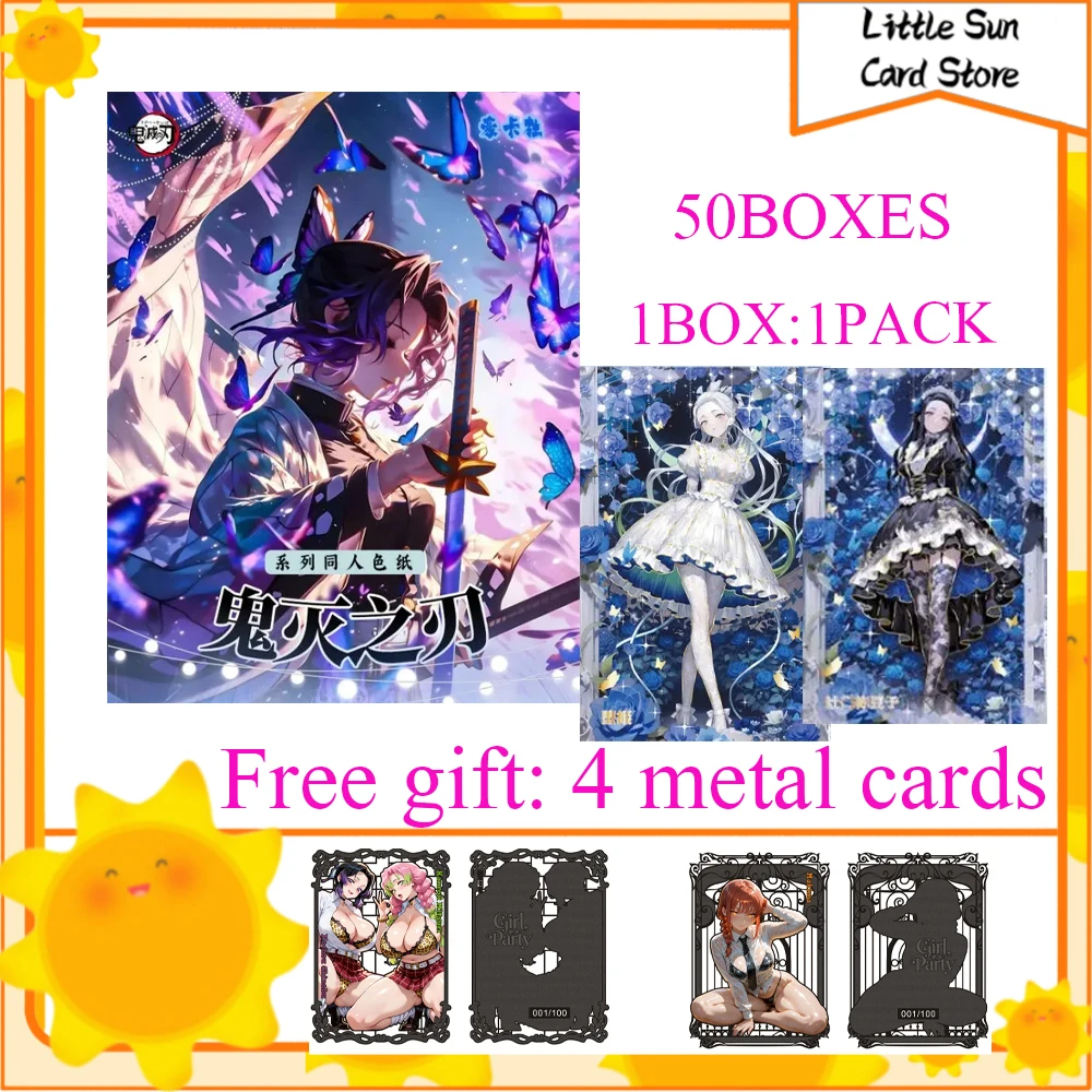 

Коллекция бустер-коробки Demon Slayer, оптовая продажа, игральные карты, игры, настольная волна 1, вечерние детские игрушки, загадочный пакет, коллекционная карта, подарок