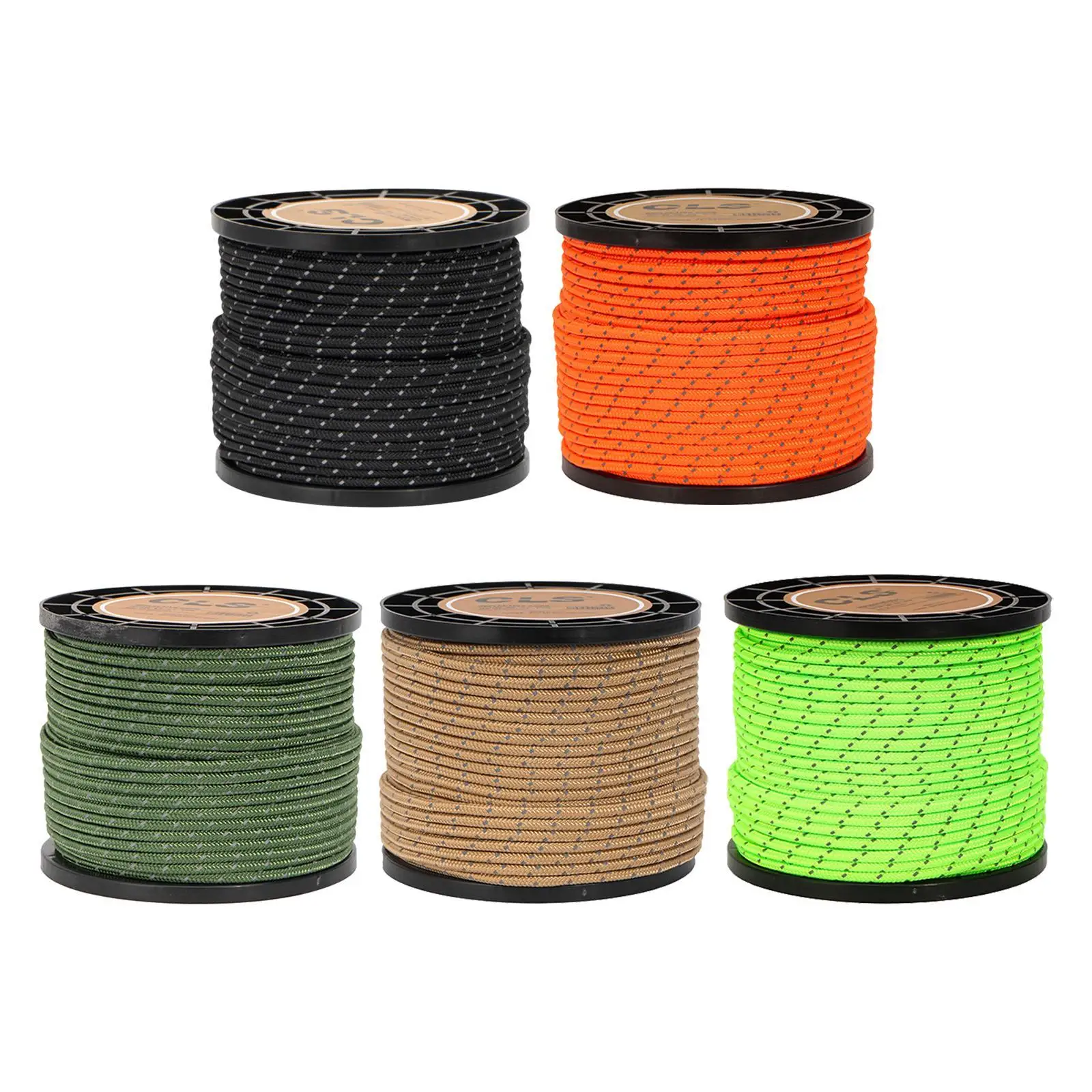 Solid Braid Tent Rope Reflective Guy Line Cord Camping Rope Adjustable Tensioner for Outdoor Canopy Solid Braid Tent Rope Reflective Guy Line Cord Camping Rope Adjustable Tensioner for Outdoor Canopy