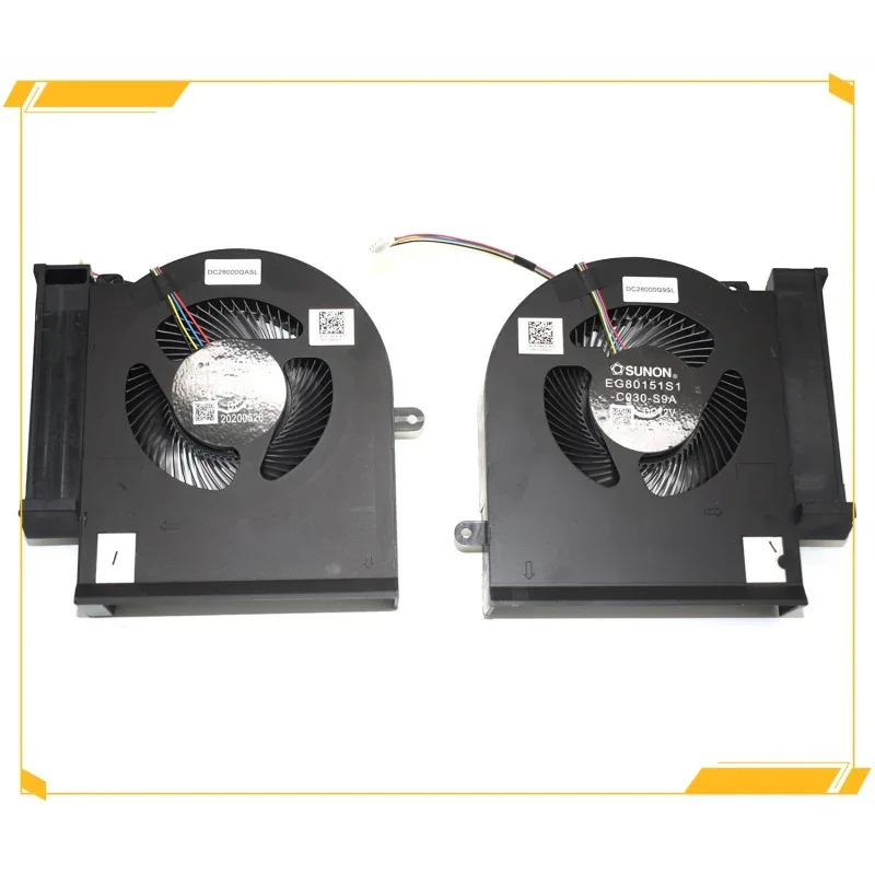 05C68F 05CC81 New For Dell Alienware AREA-51M R1 R2 RTX2060 CPU & GPU FAN DC 280000Q9SL DC28000QASL