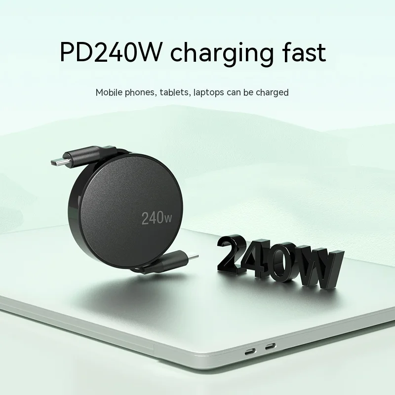 240W USB Type C ถึงประเภท C สาย PD Fast CHARGING ข้อมูลสายเคเบิลสําหรับ Nubia RedMagic 6S Pro VIVO y54s Meizu 18USB-C สาย