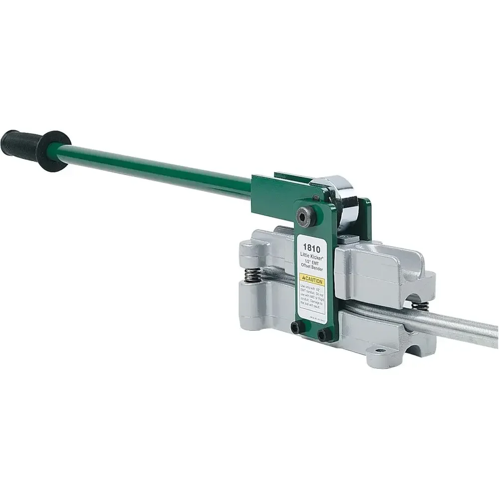

Compact Offset Hand Bender for 1/2 EMT Conduit, Silver/Green