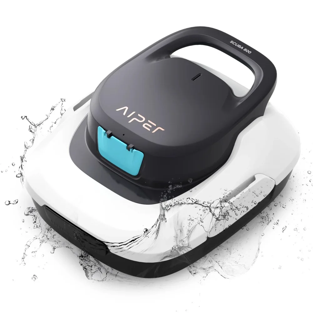 

Cordless Robotic Pool Cleaner for Above Ground Pools up to 860sq.ft, Robotic Pool Cleaners with Audio Alert System