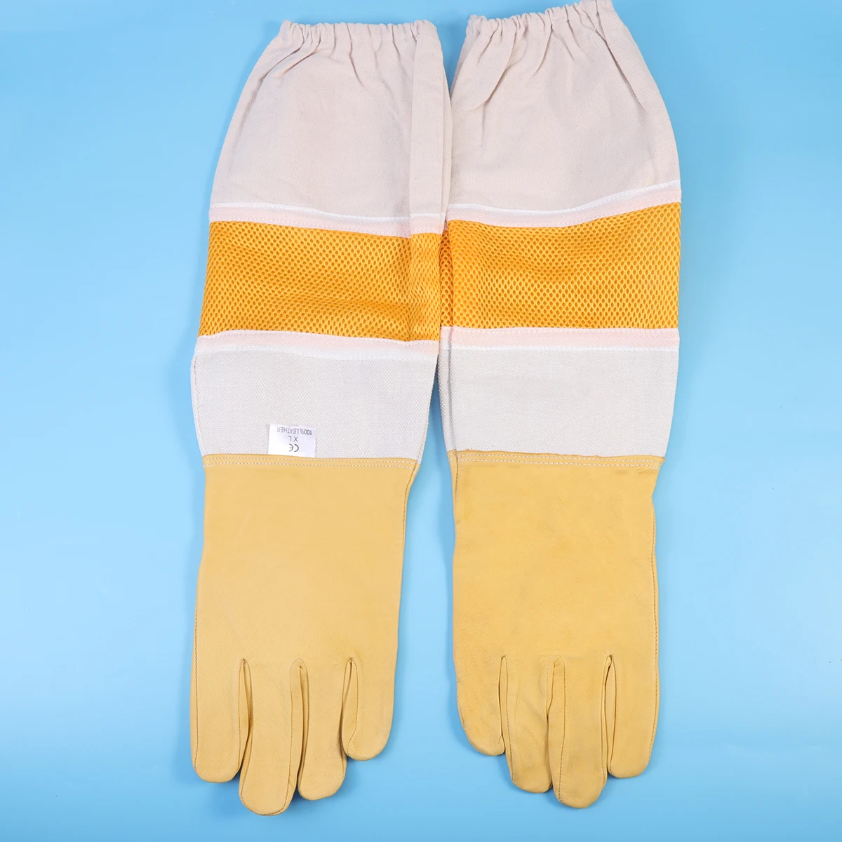 

Beekeeping Protective Gloves Anti Full Length Long Elastic Cuffs Premium Unisex Apiculture Equipment Max