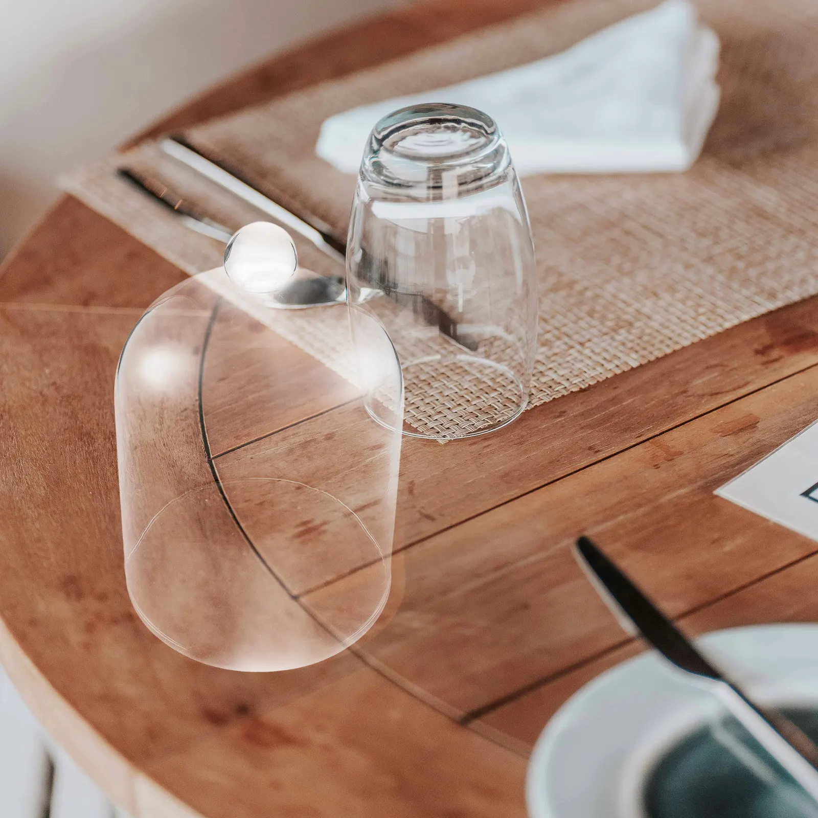 

Eternal Flower Glass Cloche Dome Clear Glass Display Cover for Dried Flowers Wedding Home Ornament Eternal Flower Cover