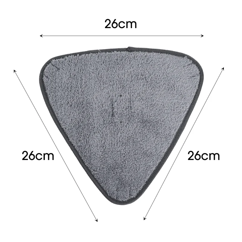 10PCS Triangle Microfiber Cloth Dust Mop Replacement Head Pads Large Glass Cleaning Microfiber Sweeping Rags Floor Clean Tool