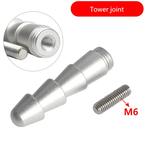 Zubehör für Linearantriebe: M6/M8 3XLR Verlängerungsstange, Saugnapfadapter, Getränkehalter-Endstücke