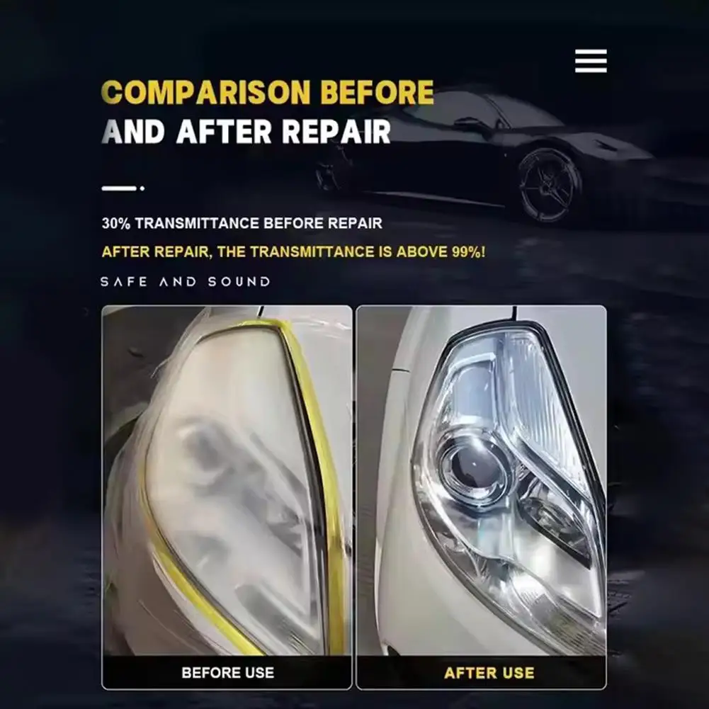 تجديد المصباح الأمامي تلميع السائل الخدوش اصفرار الشيخوخة ضبابي مزيل المصباح البولندية السائل العناية بالسيارات