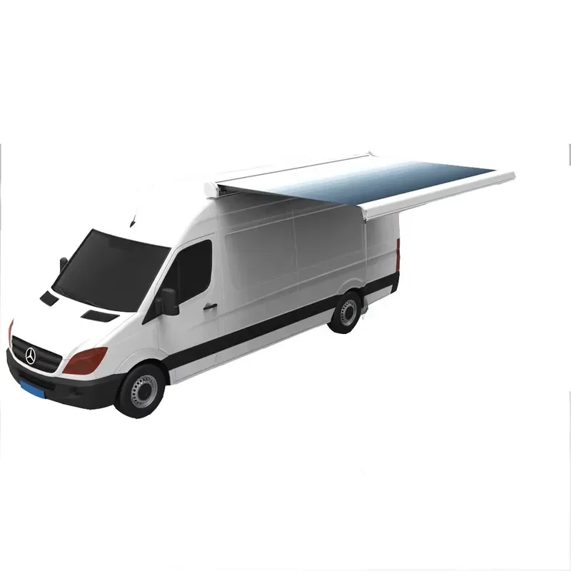 Immagine 5: Tenda da sole Awnlux W5800 impermeabile in vinile, retrattile manuale, a cassonetto completo, pieghevole per camper e roulotte