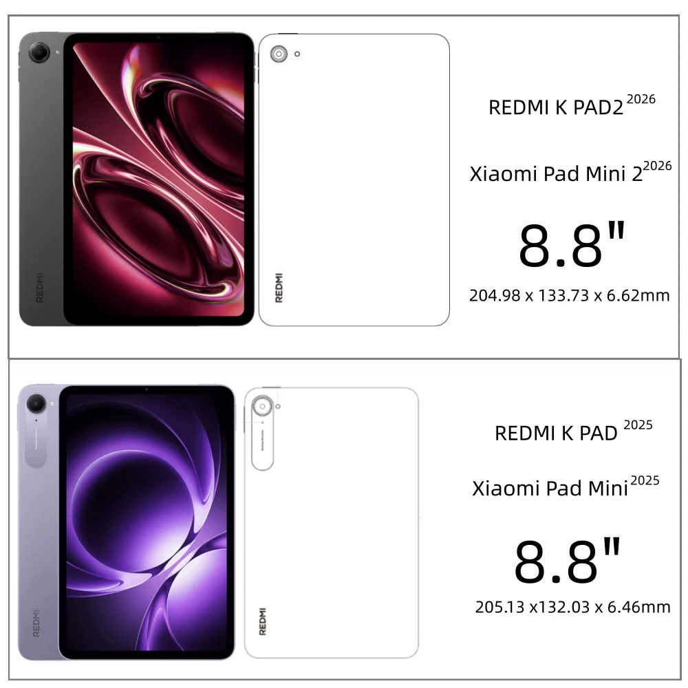 Soft TPU Case for Redmi K Pad 2 / K Pad Case 8.8 Inch Hollow Heat Dissipation Gaming Tablet Cover for Xiaomi Pad Mini 1 / 2 8.8