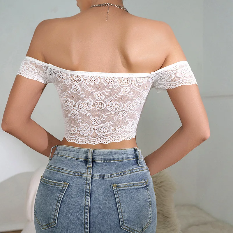 Women Elegant White Lace Tops Slimming Corset Tank Top Clothes Bustier Vest Summer Fashion Sexy Lingerie Camis Streetwear Blouse