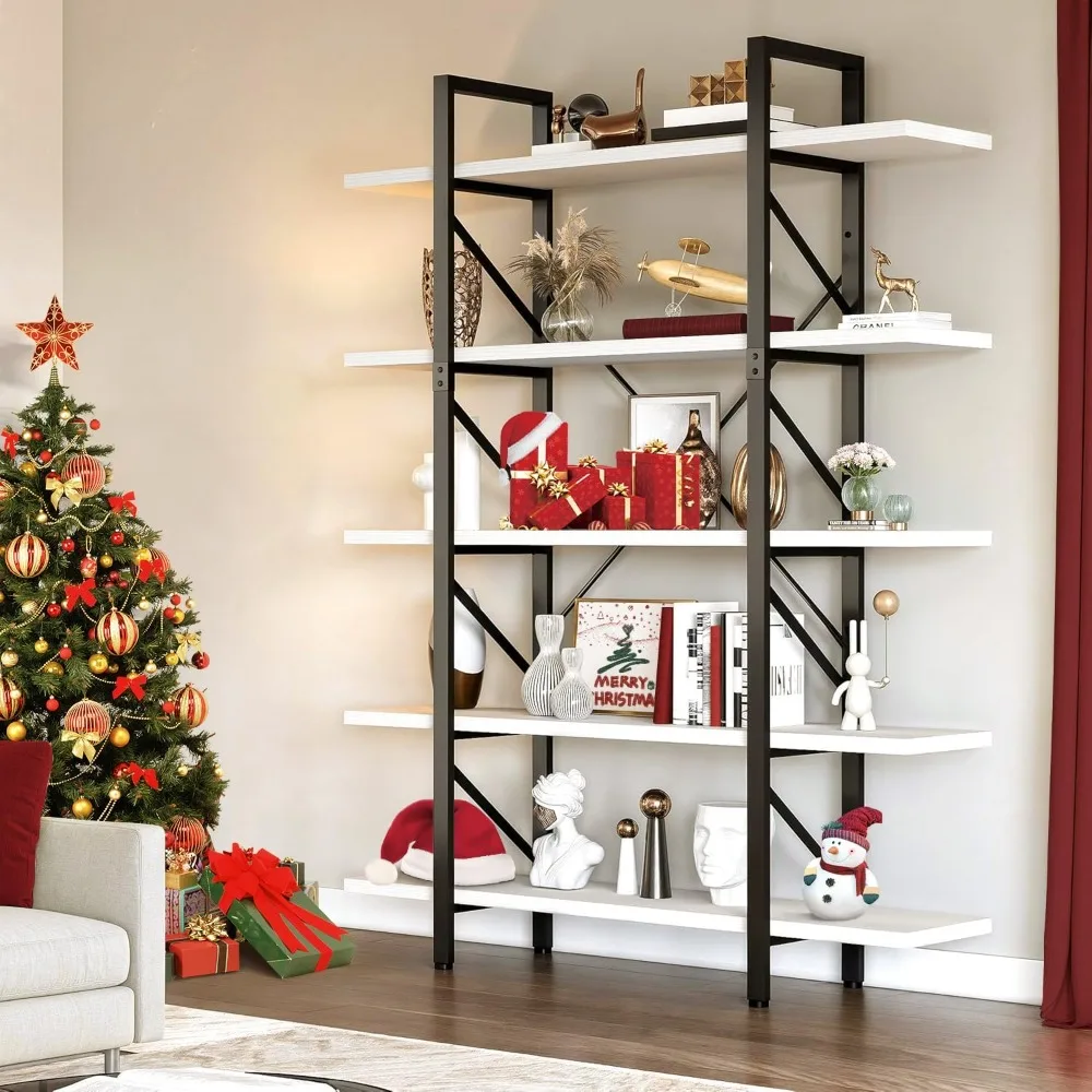 Book Shelf，5 Tier Bookcase, 12