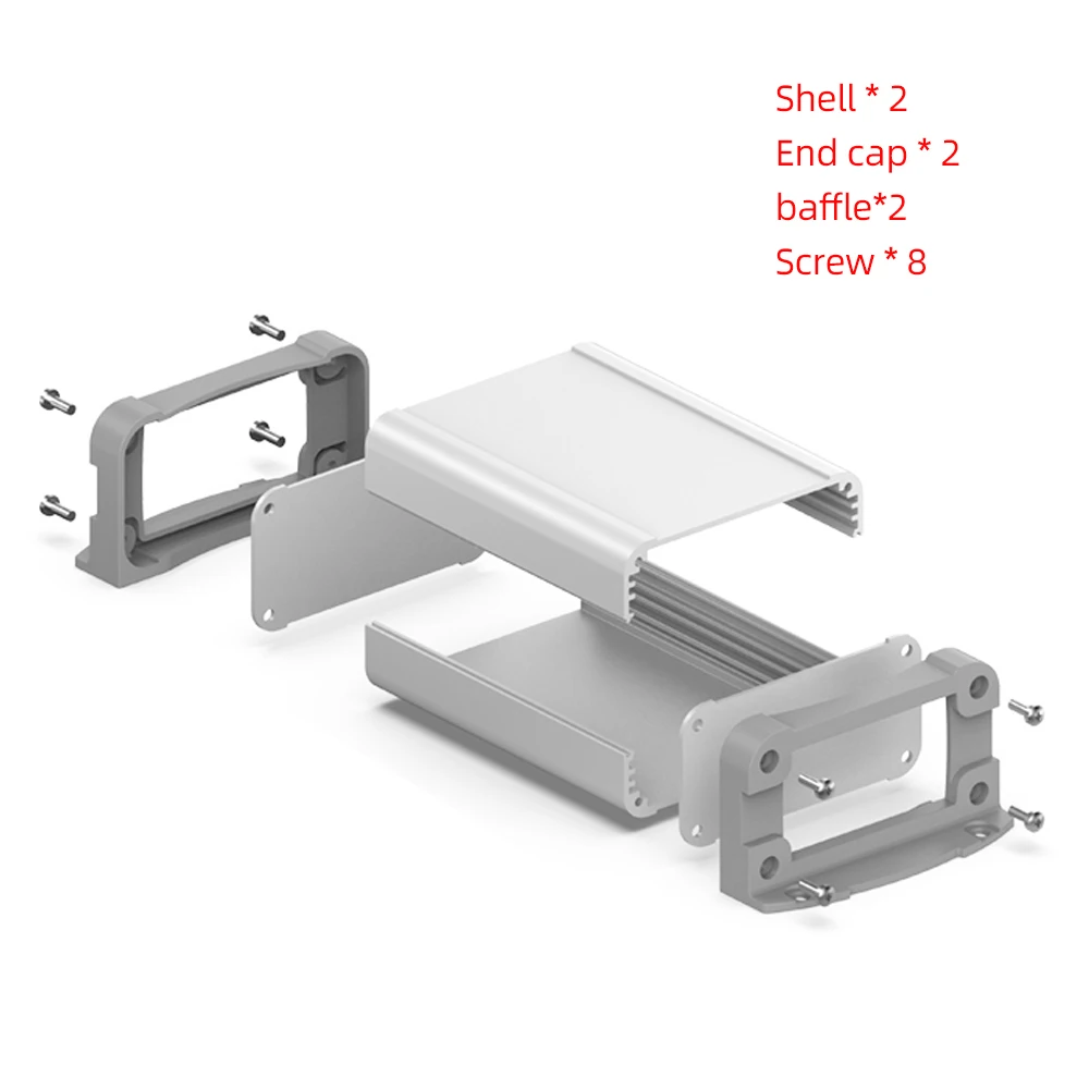 Wall Mounting Custom Box Casing Pcb Housing Aluminum Profiles Enclosure K14C 90*35MM