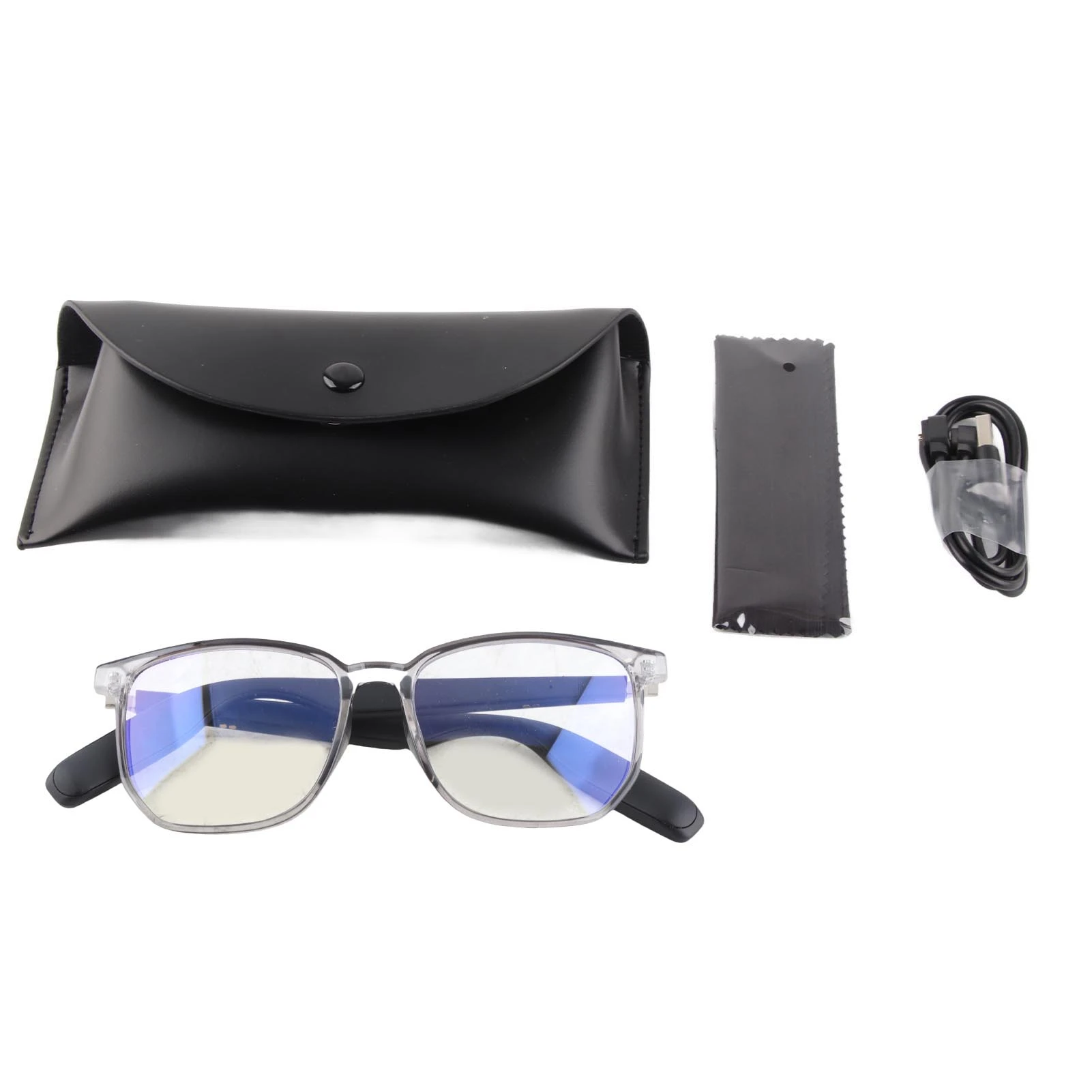 G1C1 Smart Sound Glasses Blue Light Blocking Hands Free Calling IP65 Waterproof Bluetooth 5.3 Open Ear Speaker Glasses