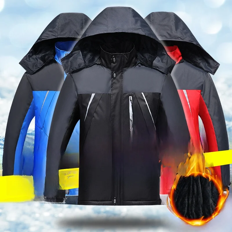 

Зимняя рабочая куртка Thiened Fce для мужчин, хлопковая, спецодежда, для авторемонта, теплая, стандартный крой