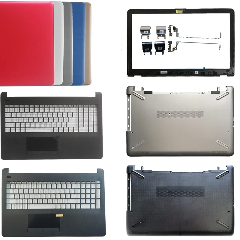 For HP NoteBook TPN-C129 TPN-C130 Rear Lid TOP case laptop LCD Back Cover/Palmrest COVER/Bottom case/LCD Hinges Hinges cover