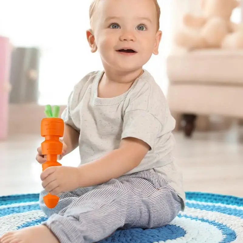 Karotte Schwerkraft Zappeln Spielzeug Teleskop Karotte sensorische Spielzeug für Kinder 3D gedruckt Teleskop sensorische Spielzeug tragbare Schwerkraft Zappeln