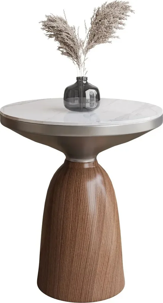 

%*Contemporary Ceramic-Topped End Table Wooden Pedestal Factory Direct Living Room Furniture for Home Interior Coffee Table