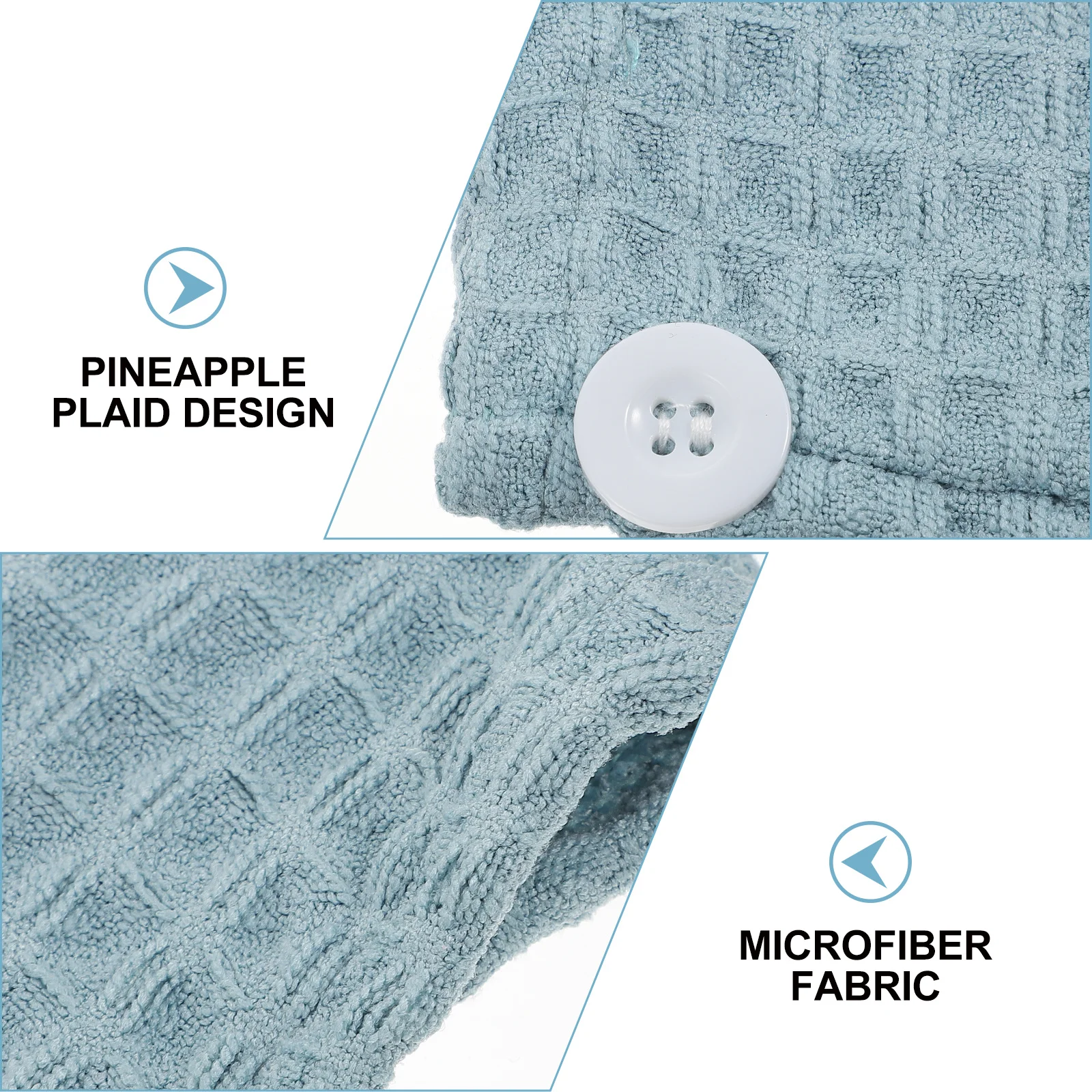 

2pcs Drying Towel For Women Thickened Quick Dry Cap Friction Heat Damage Protection Frizz Reduction All Hair Types